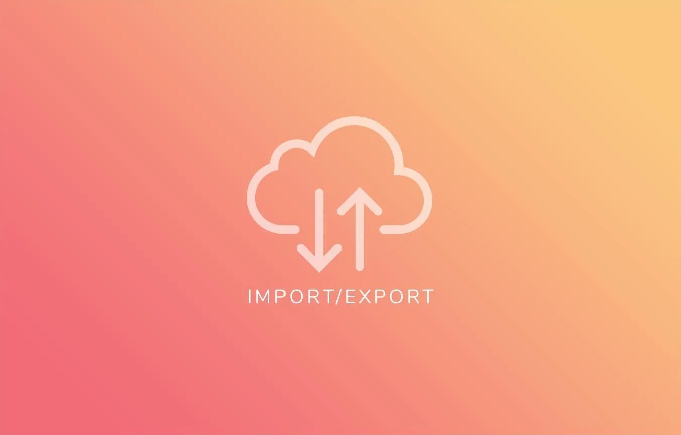 Import/ Export your product catalog