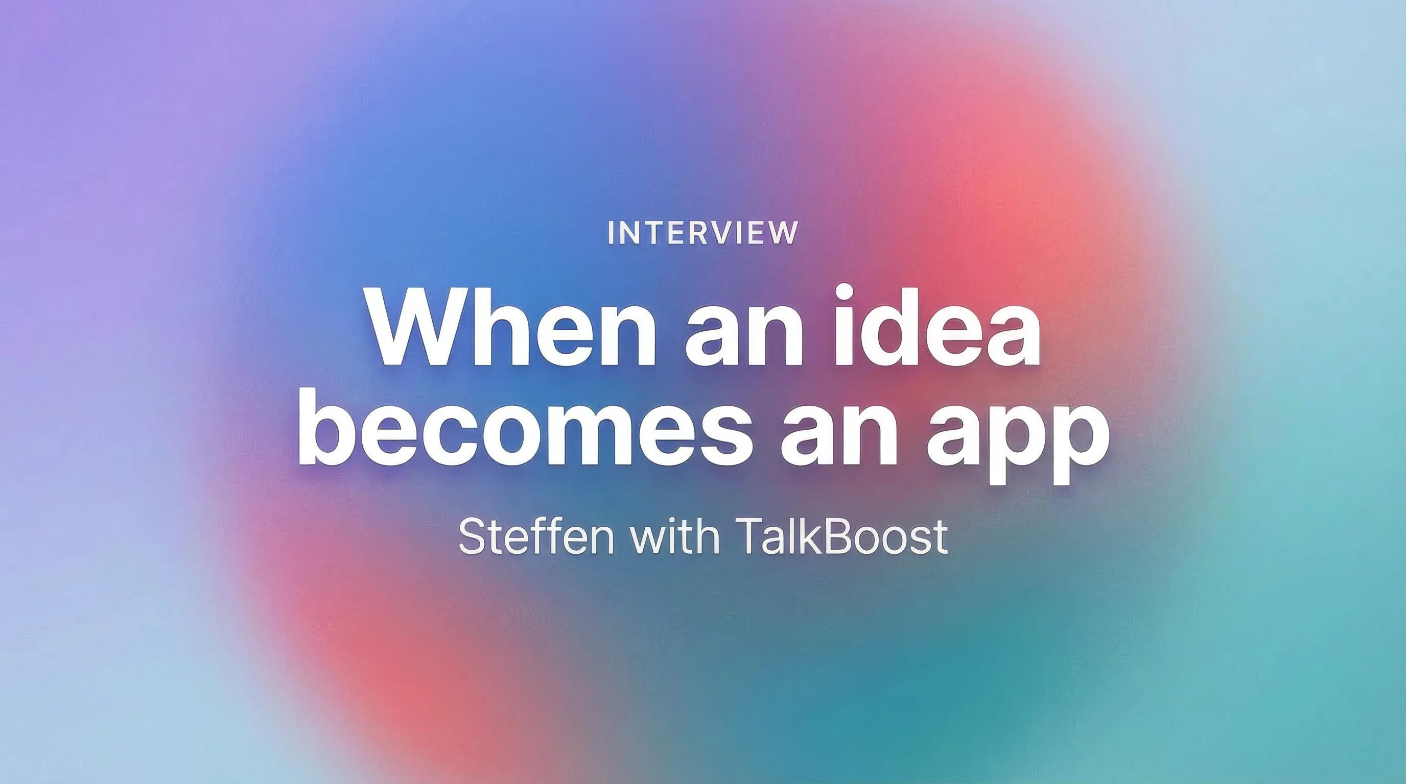 Creating your first app without being a developer: Steffen's feedback