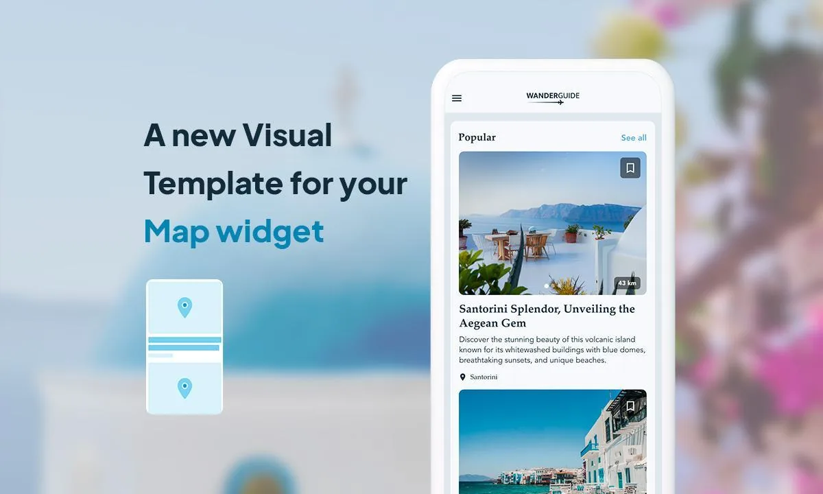 Design Update: A new widget template to display your places.